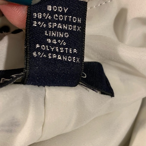 Lands End white shift dress with black polka dots. size 10. Pleated w/ pockets - Picture 11 of 11